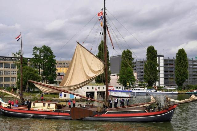 Erstmals seit 100 Jahren ist ein Segelschiff von Rotterdam bis Basel gefahren