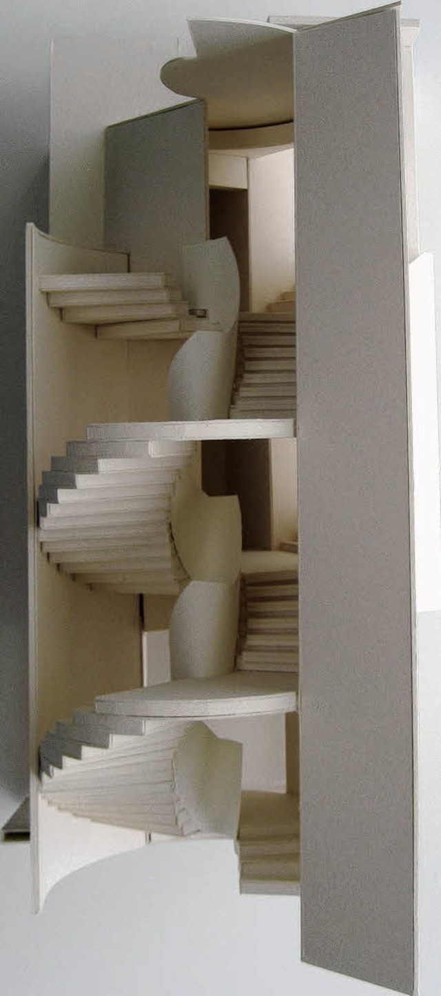 Die Kleinodientreppe im Modell   | Foto: Entwurf: Christoph Mckler Architekten
