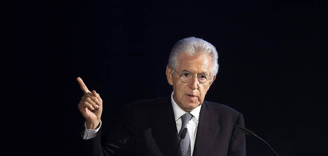 Will die drittgrte Volkswirtschaft d...ettbewerbsfhiger machen: Mario Monti   | Foto: dapd