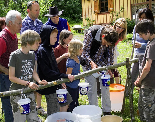 Beim Naturerlebnistag des Nabu an der ...auch die jungen Besucher ihre Freude.   | Foto: Chris Seifried