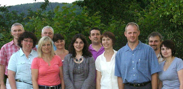 Der Vorstand des neu gegrndeten Frde...d Sabine Schmidt (jeweils von links).   | Foto: Frderverein