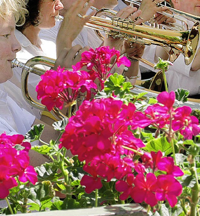 Blumen  und Musik ergnzen sich beim Fest in Hochsal.  | Foto: BZ-Archiv