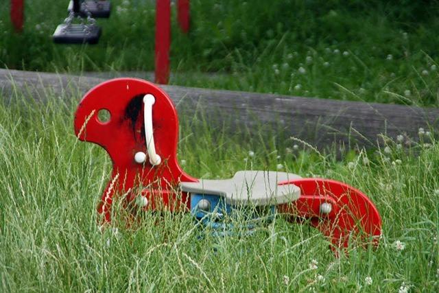 Eltern klagen ber Hundehaufen, Brennnesseln und Zecken auf dem Spielplatz in Harpolingen