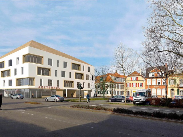 So htte ein rztehaus im Projekt &#82...#8220; am Doler Platz aussehen knnen.  | Foto: Stdtische Wohnungsbau