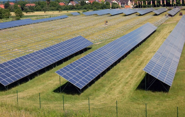 Der Solarpark in Kappel wird derzeit erweitert.   | Foto: Hagen Spth