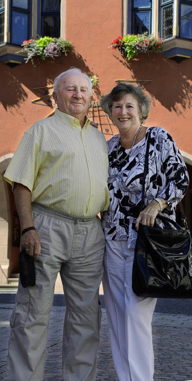 Schwrmen: Die Kanadier Tony und Mary Smith lieben ihre alte Heimat Lahr.   | Foto: U. Derndinger