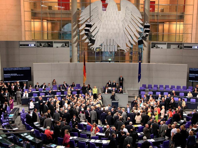 Abstimmung im Bundestag.  | Foto: dpa