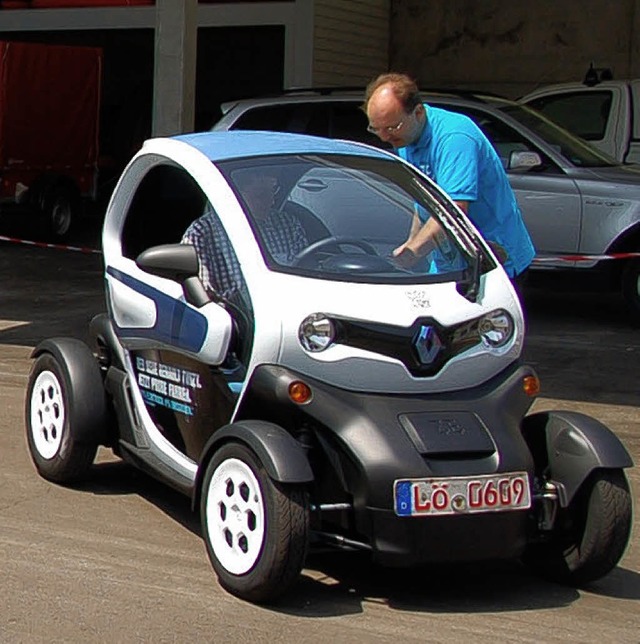 Autos mit Elektro- oder Brennstoffzell...wurden beim EWS-Jubilum vorgestellt.   | Foto: jger