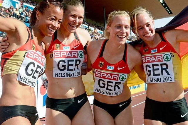 Deutsche Sprint-Staffel gewinnt EM-Gold