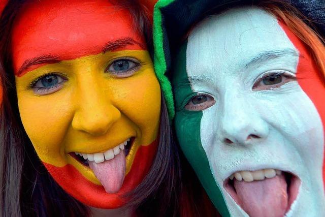 Fotos: Fans feiern das Finale der Euro 2012 in Kiew