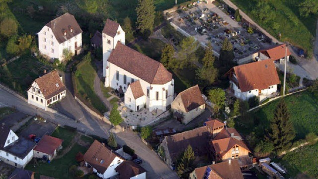 Aus der Vogelperspektive: die Niedereggener Kirche   | Foto: Gerd Schaupp