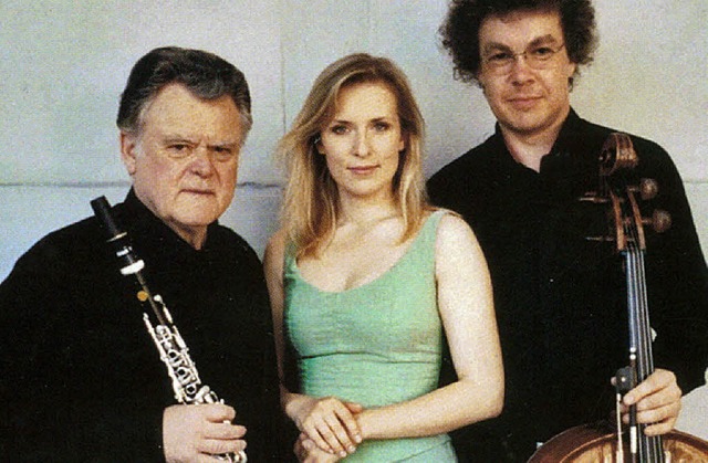 Trio Ecco(!): Karl Leister (li.), Olga Gollej und Matthias Moosdorf  | Foto: Pro