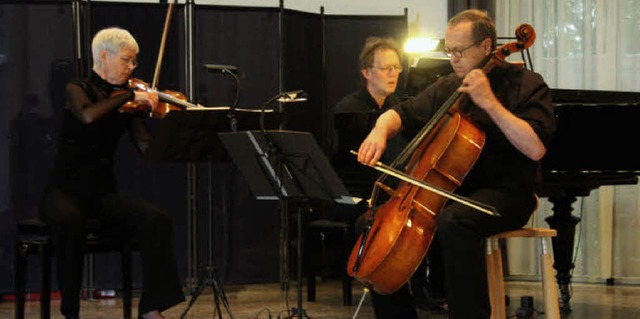 Ines Then-Bergh, Violine, Hans-Peter B... Josefshaus Klaviertrios der Romantik.  | Foto: Hans Jrgen Kugler