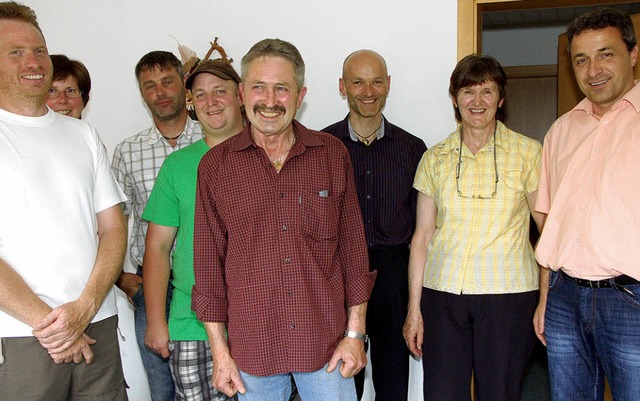 Zur Verabschiedung des Hausmeisters de...Reinhard Feser gekommen. horst a. bss  | Foto: Horst A. Bss