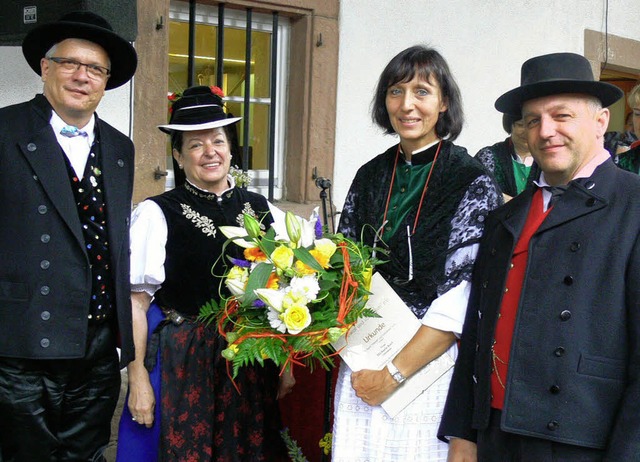Ehrungen (von links):  Georg Zipf, Ursula Hlse, Michala Karl und  Udo Metzger   | Foto: Dieter Fink