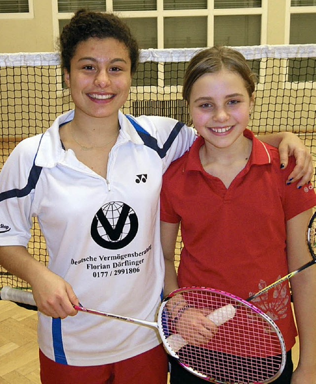 Die hervorragenden Badminton-Spielerin...a Wich (links) und Marcia Mottarelli.   | Foto: Privat