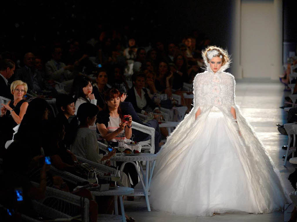 Der Hhepunkt: das Brautkleid von Chanel