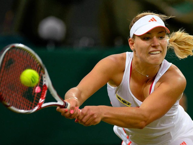 Das deutsche Wimbledon-Duell ist mit einem Sieg fr Kerber zu Ende gegangen.  | Foto: AFP