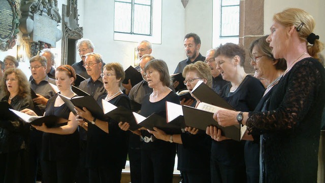 Ein eindrckliches geistliches Konzert...der evangelischen Kirche in Grenzach.   | Foto: Roswitha Frey