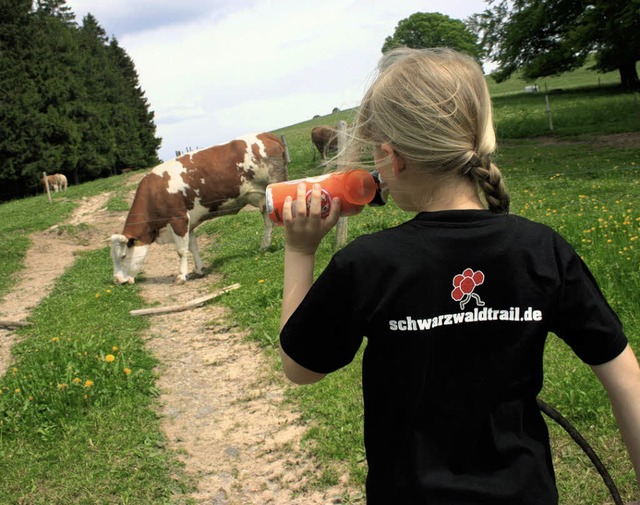 Unterwegs auf der  landschaftlich sehr...eim Schwarzwald-Trail aber ohne Khe)   | Foto: Privat