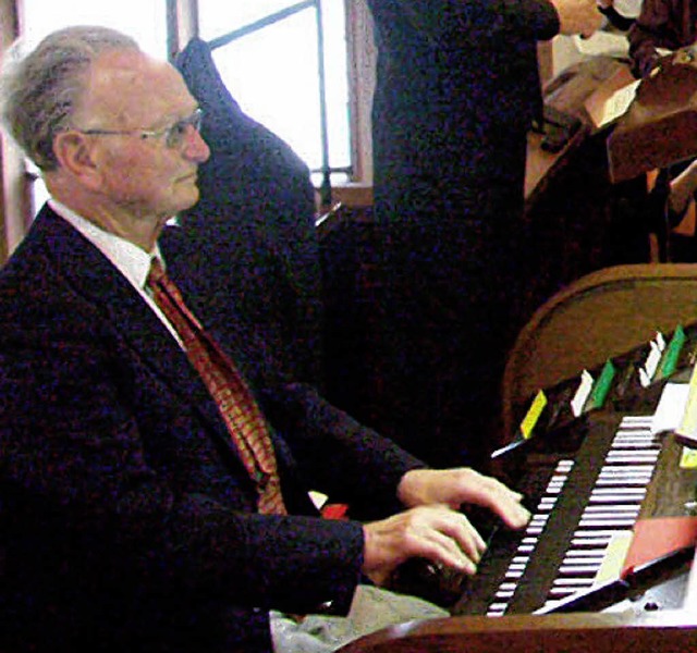 Das Orgelspiel von  Roland Mller erf... wieder die Pfarrkirche Heilig Geist.   | Foto: BZ-Archiv