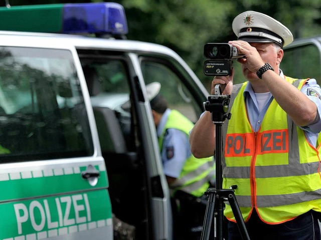 Radarkontrolle der Polizei.  | Foto: dpa