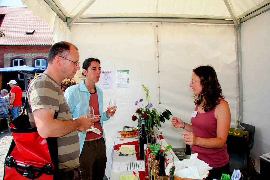 Impressionen vom Regionalmarkt auf Rgen, bei dem sich der Kaiserstuhl prsentierte.