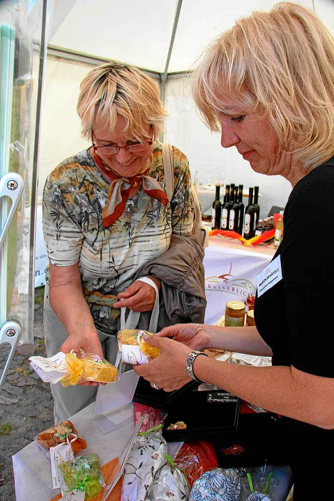 Impressionen vom Regionalmarkt auf Rgen, bei dem sich der Kaiserstuhl prsentierte.