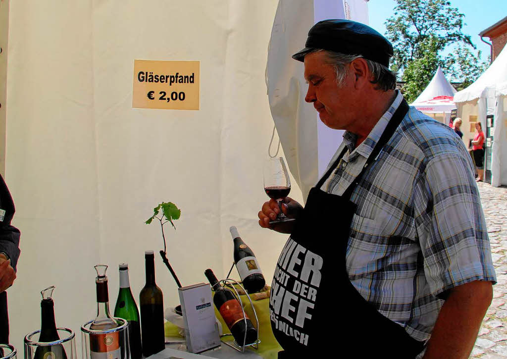 Impressionen vom Regionalmarkt auf Rgen, bei dem sich der Kaiserstuhl prsentierte.