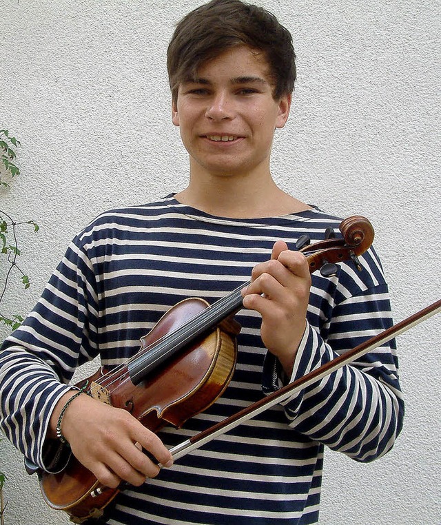 Liebt das Geigenspiel: Zum sechsten Ge...222;Jugend musiziert&#8220; gewonnen.   | Foto: Roswitha Frey
