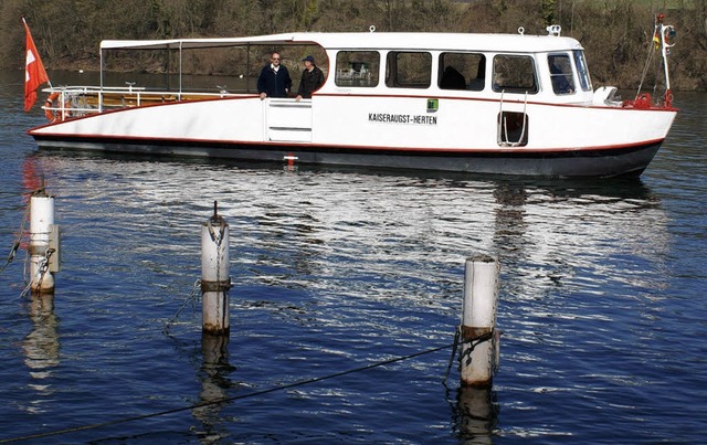 Verbindet Kaiseraugst mit Herten: die Rheinfhre  | Foto: Valentin Zumsteg