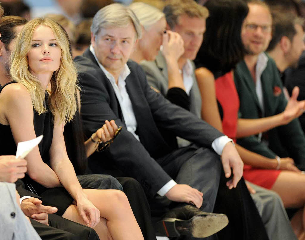 Schauspielerin Kate Bosworth neben Berlins regierendem Brgermeister Klaus Wowereit.