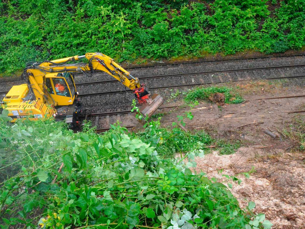 Viel Arbeit nach dem Unwetter.