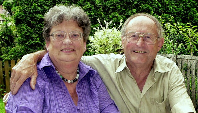 50 Jahre gemeinsam gelebt: Das Ehepaar...eute  in Hllstein  goldene Hochzeit.   | Foto: Georg Diehl