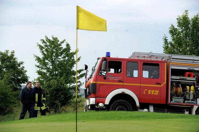 Der Golfplatz Waldeck: Hier wurden am ...drei Golferinnen vom Blitz erschlagen.  | Foto: dpa