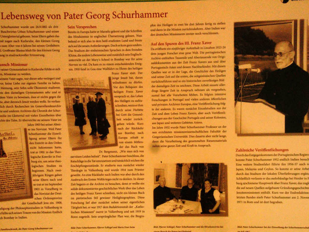 Prominentester Brger war Pater Georg Schurhammer, nach dem die Schule benannt ist.