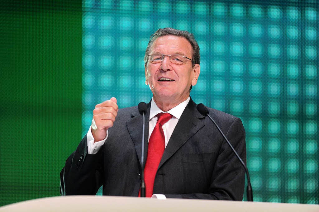Festredner Gerhard Schrder, frherer Bundeskanzler.
