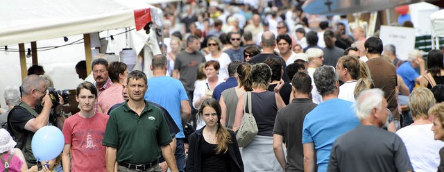 Reger Betrieb herrschte beim Boulevard Breisgau  | Foto: Siegfried Gollrad