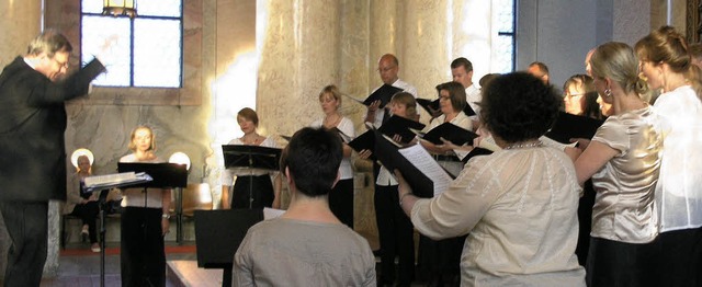 Der Tapiola Kammerchor aus Helsinki er...staltung besonderer Klnge einbezogen.  | Foto: Margrit Matyscak