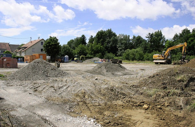 Bauprojekt alter Werkhof: Fr vier neu...hemaligen Verbands-Werkhofs in Binzen.  | Foto: Gemeinde Binzen