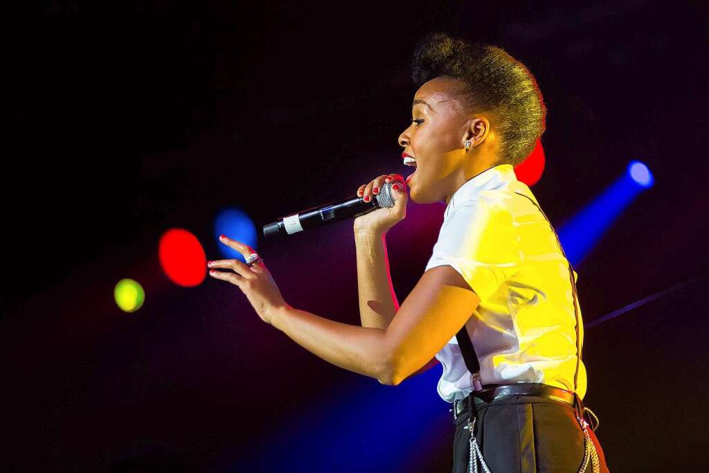 Janelle Mone auf dem Zelt-Musik-Festival in Freiburg.