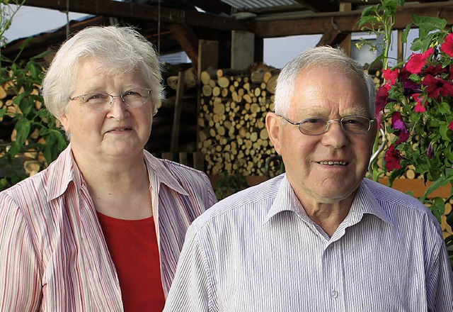 Waltraud und Kurt Fleig feiern goldene Hochzeit.   | Foto: Hans Spengler