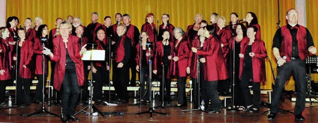 Mit ihrer Art der Prsentation begeisterte die Gospelsnger in Hchenschwand.   | Foto: Stefan Pichler