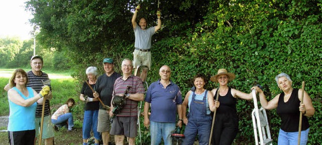 Die Wehrer Gartenfreunde haben ihre An...h fr das Fest krftig herausgeputzt.   | Foto: Hansjrg Bader