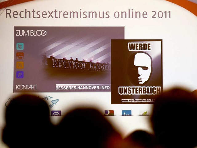Jugendschutz.net prsentieren auf eine...ernetauftritte der Rechtsextremisten.   | Foto: DAPD