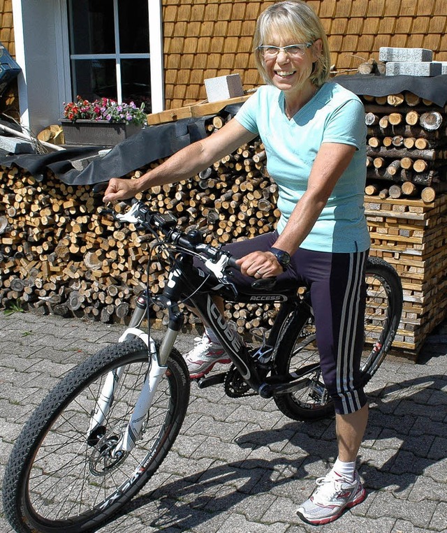 Heute steigt die Bubenbacherin zum Privatvergngen aufs Bike.   | Foto: Zwick
