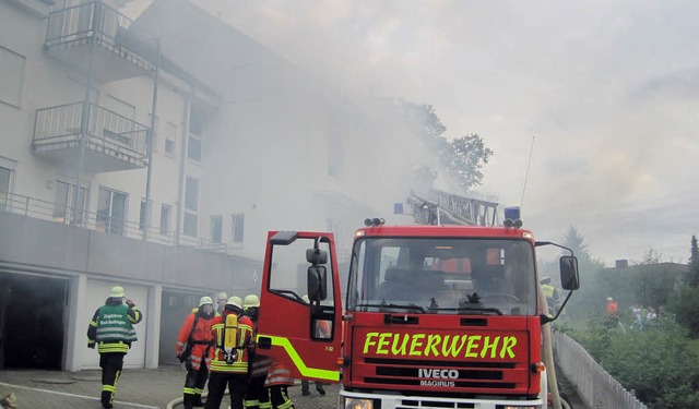 Wohnungsbrand Rheinweiler  | Foto: Feuerwehr Efringen-Kirchen