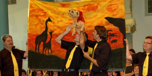 Singend und mit Puppen spielend boten ...Disneys &#8222;The Lions King&#8220;.   | Foto: Pia Grttinger