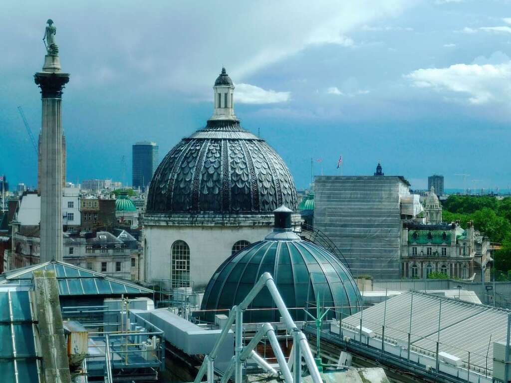 Wow, vom Restaurant in der National Portrait Gallery haben wir einen fantastic Panoramablick ber London.