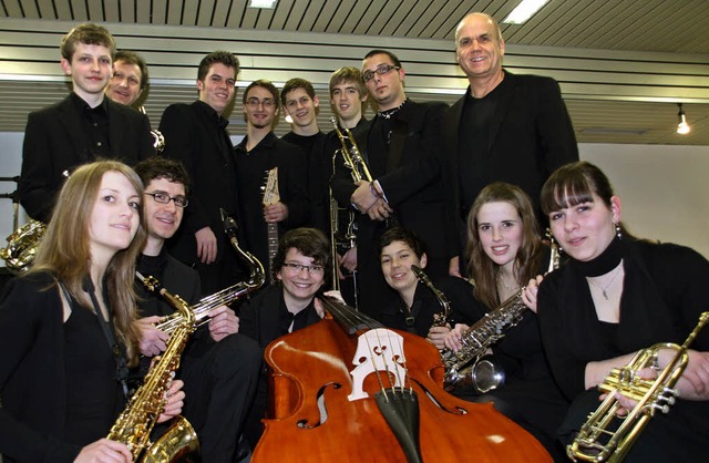 Die Jazzband der Jugendmusikschule ist...auf dem Rudolf-Eberle-Platz zu hren.   | Foto: BZ